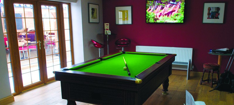 Well equipped games room